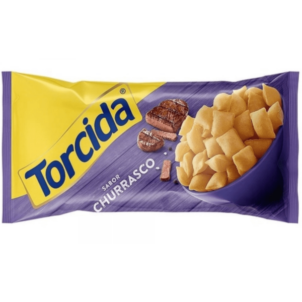 Salgadinho De Trigo Sabor Churrasco Torcida - Pacote 38g